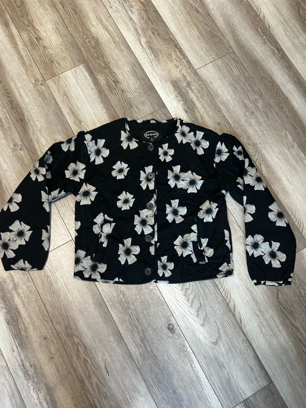 Quilted Floral Jacket, NWOT